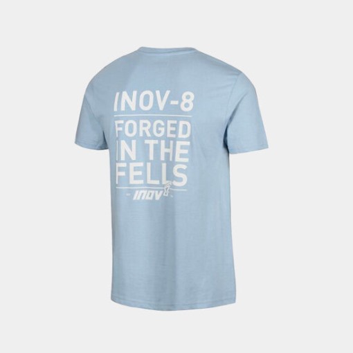 Inov-8 Light Blue Organic Cotton T-Shirt ''Forged'' Men's Inov-8 Light Blue Organic Cotton T-Shirt ''Forged'' Men's