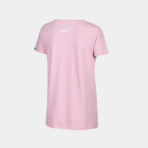 Pink Organic Cotton T-Shirt ''Inov-8'' Women's Pink Organic Cotton T-Shirt ''Inov-8'' Women's