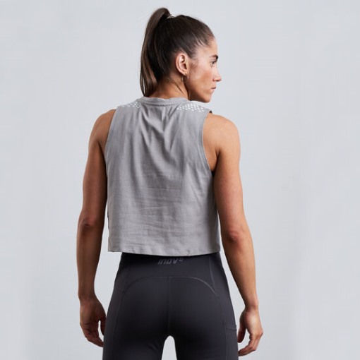 F-Lite Cropped Tank Women's Inov-8 Light Grey F-Lite Cropped Tank Women's Inov-8 Light Grey