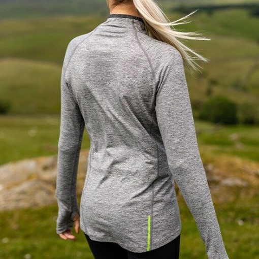Inov-8 Light Grey Train Elite Long Sleeve Half Zip Mid Layer Women's Inov-8 Light Grey Train Elite Long Sleeve Half Zip Mid Layer Women's