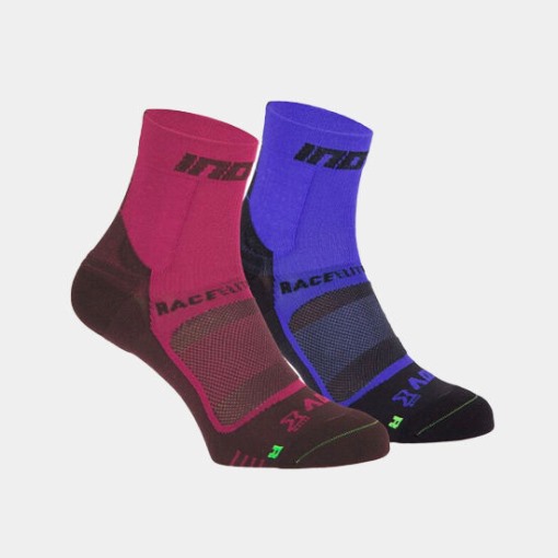 Inov-8 Race Elite Pro Sock Women's (Twin Pack) Pink-Black-Blue Inov-8 Race Elite Pro Sock Women's (Twin Pack) Pink-Black-Blue